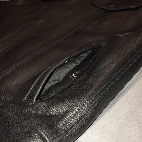 Street & Steel Redwood Leather Vest, XL, New with patches! - Picture 10 of 15